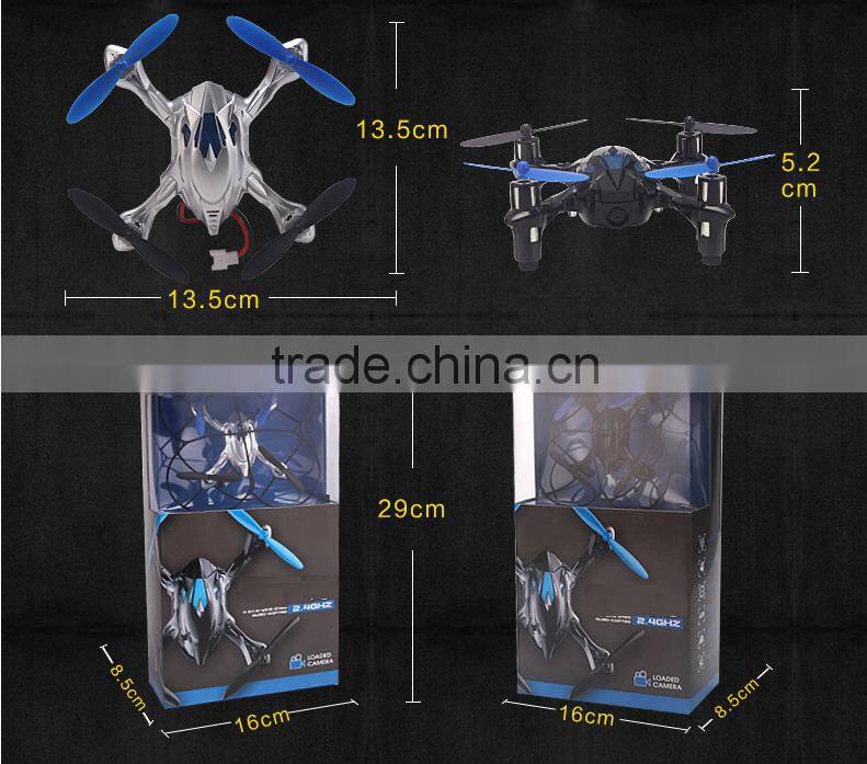2016 hot selling toys Mini 2.4G 6-axis Gyro drone with camera