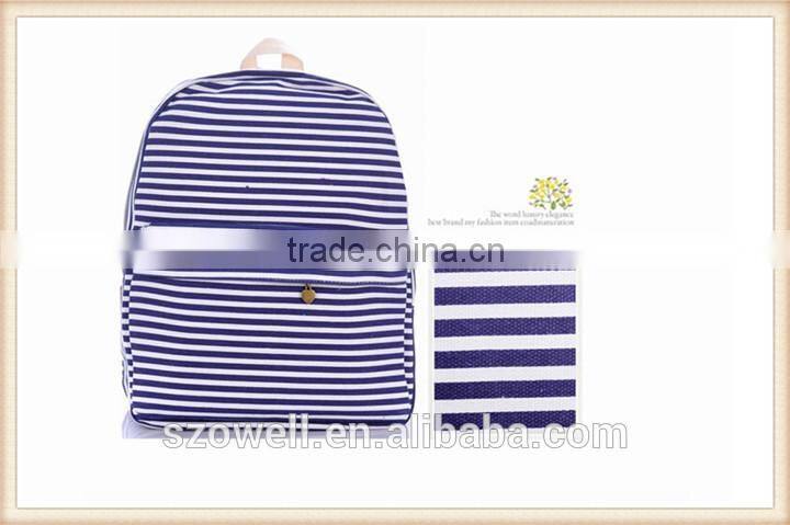 fashion zebra stripes design backpacks for teens lady simple cute school bags