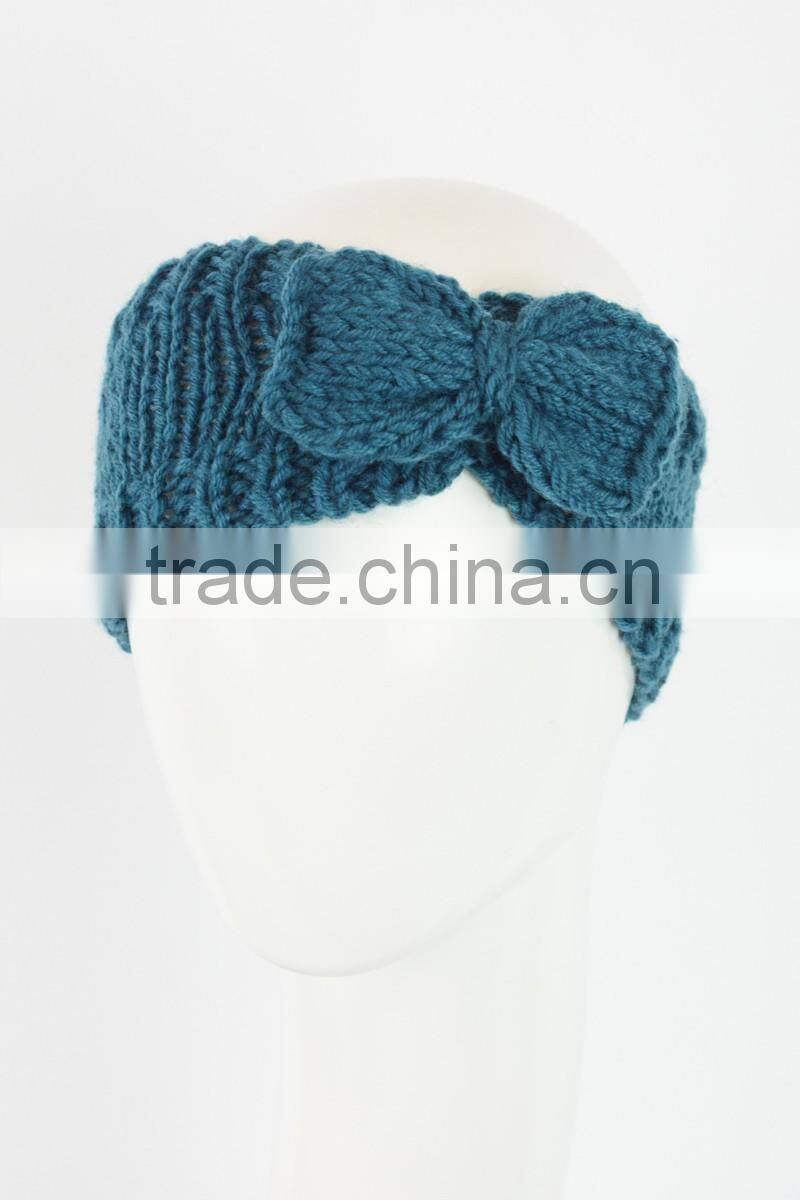 Fashion Womens Winter Crochet Knit Bowknot Headbands