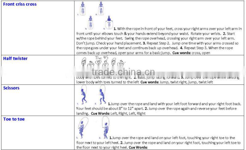 2016 hot sale adjustable rope wholesale pvc jump rope