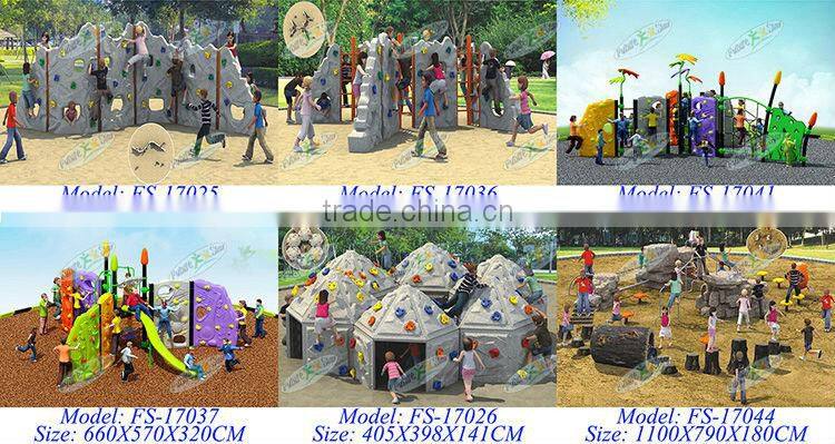 Eco-friendly plastic backyard climbing wall