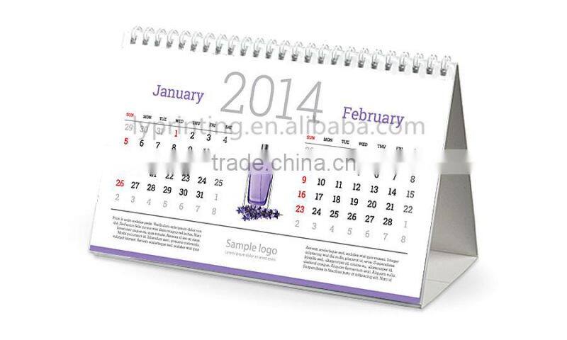 2016 Custom calendar printing wall calendar printing desk calendar printing