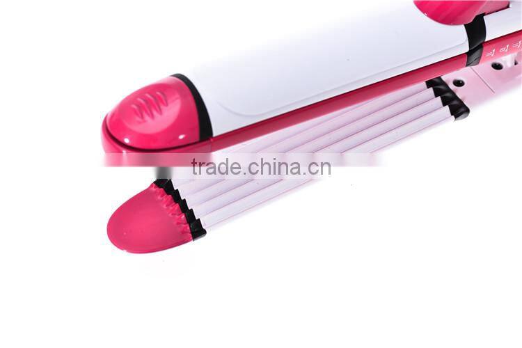 Shinon professonal hair iron combines hair straightener curler and crimper