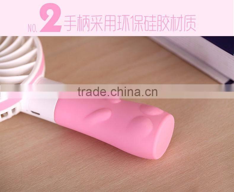 Portable USB Rechargeable Handheld Mini Fan For Laptop Computer Desk Desktop Table Floor Window and For Room Office Outdoor