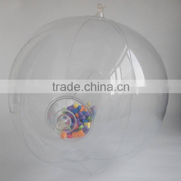 trancparent 30cm free phthalates pvc whole beach ball
