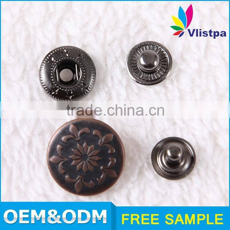 guangzhou garment accessories trousers metal hook button