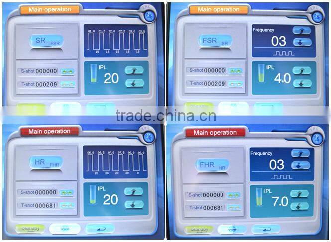 2016 hot most effective fast hair removal machien OPT SHR machine