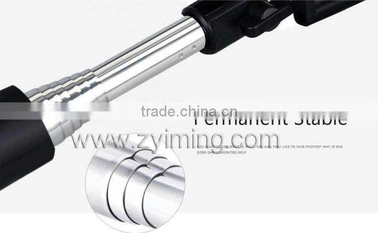 Zyiming wholesale mini selfie stick Z07-6V bluetooth monopod selfie stick