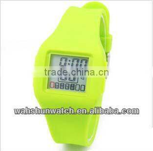 Rhinestone Silicone Geneva alarm Watches Men.