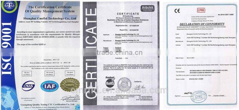 128KHZ Animal RFID glass tag with SGS approved from CMRFID