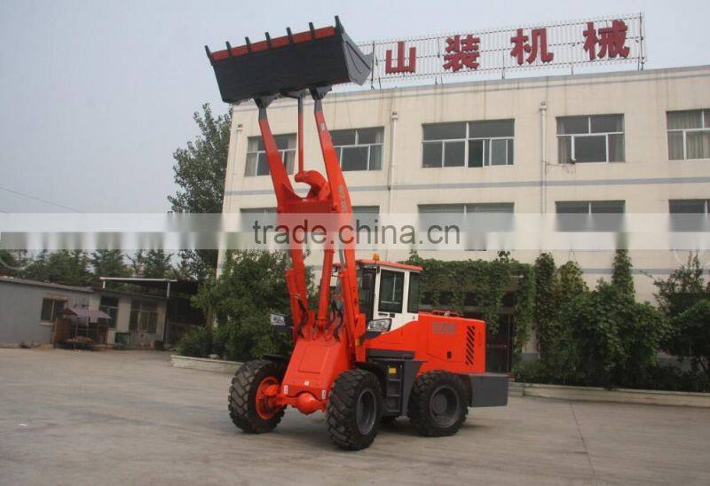 High dumping wheel loader with 4.5m dumping distance