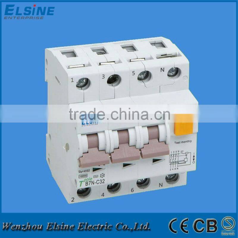 10KA 2P 40A FL7-40 Electronic type RCBO Residual Current Operated Circuit Breakers with intergal Overcurrent Protection
