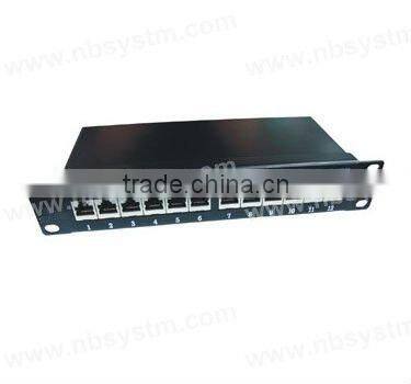 12 port STP Cat.6 Patch Panel 10" 1U, Krone IDC