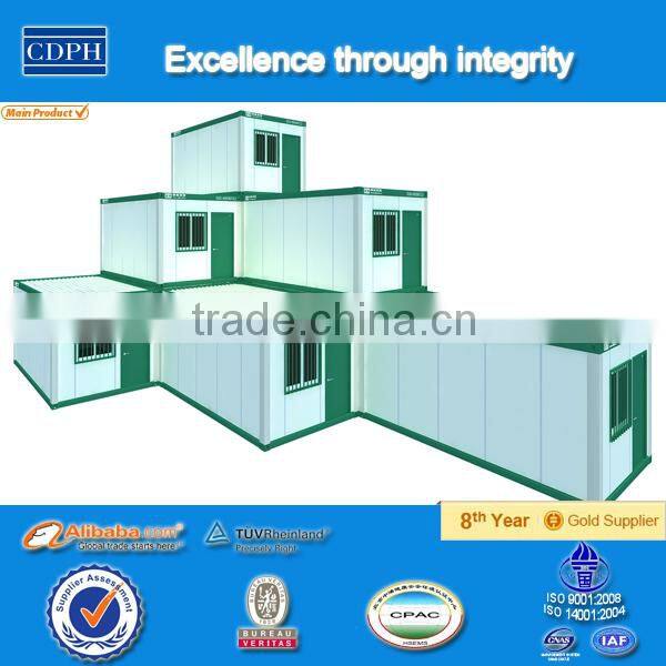 good heat insulation quick install living prefabricated container house price
