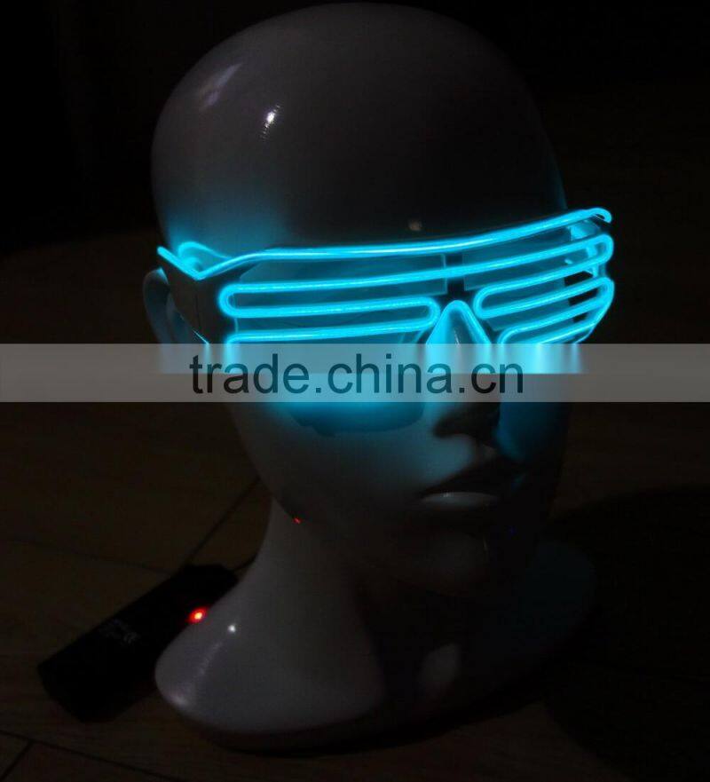 Yellow EL Shutter glasses / EL light Shutter glasses / EL Flashing Shutter glasses