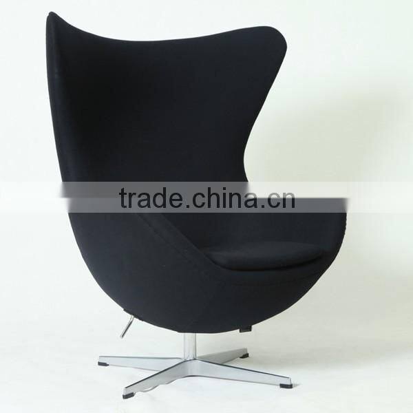 Yadea factory Arne Jacobsen inspired furniture red italian leather egg chair