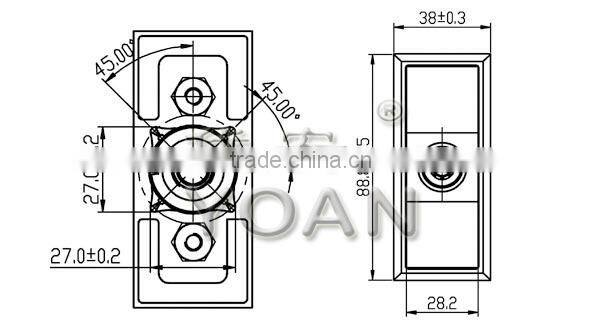Snack vending machine T handle & Medeco lock assembly
