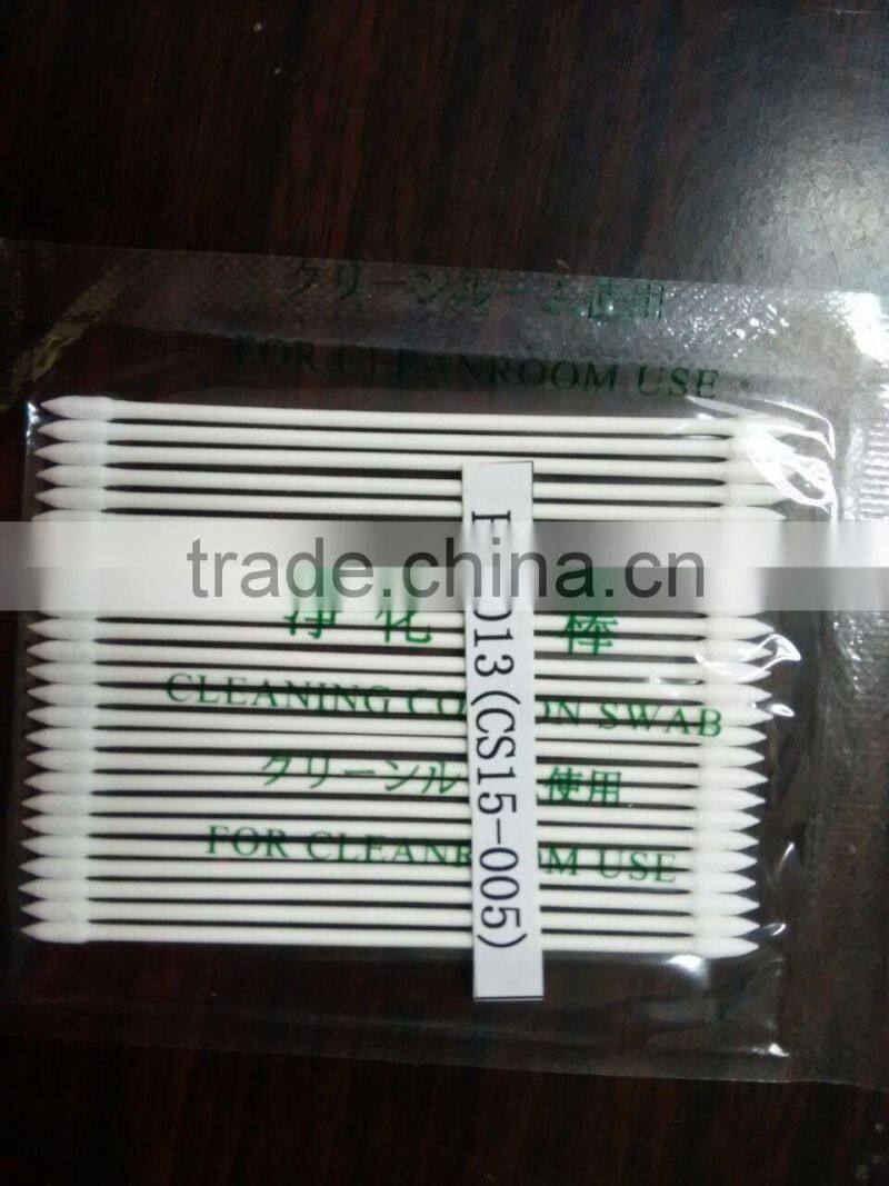 Tip/Round Top Disposable Cleanroom Cotton Swab, Customized Cotton Buds