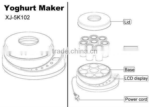 Electric home yoghurt maker electric XJ-5K102