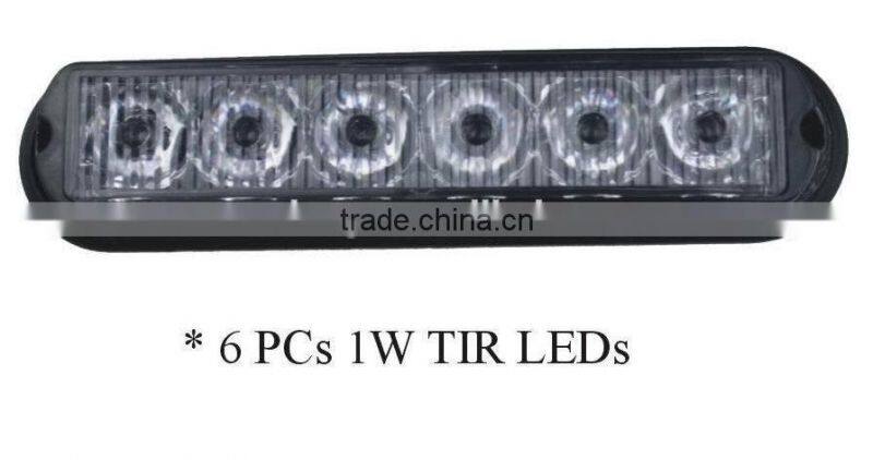 E-MARK LED Strobe Lightheads /LED Security Emergency Flash Strobe light /Dash light /Grille light(SR-LS-LD-6),1W LED,ECE MARK,E9