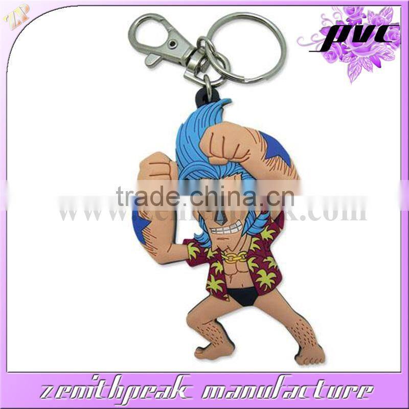 2016 Cheapest gift design homemade keychain,mini rubber keychain,handmade rubber keychain
