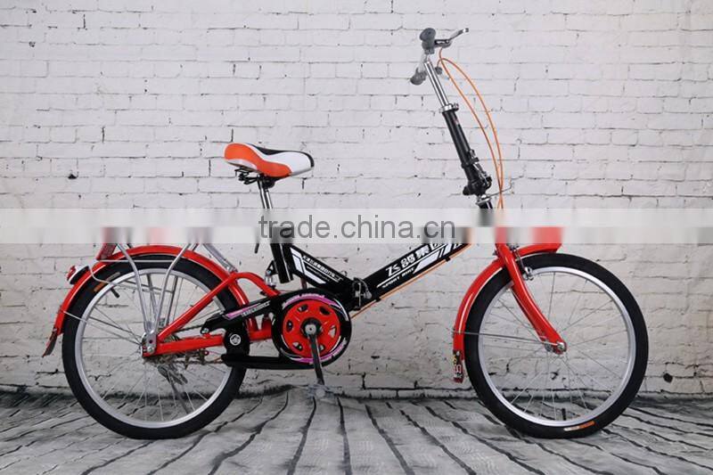 20-inch V brake folding bicycle high-carbon steel folding bike woman