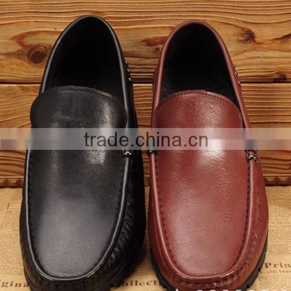 Popular gents shoes PU leather for men shoes usage with coated and cotton backing,good hand feeling