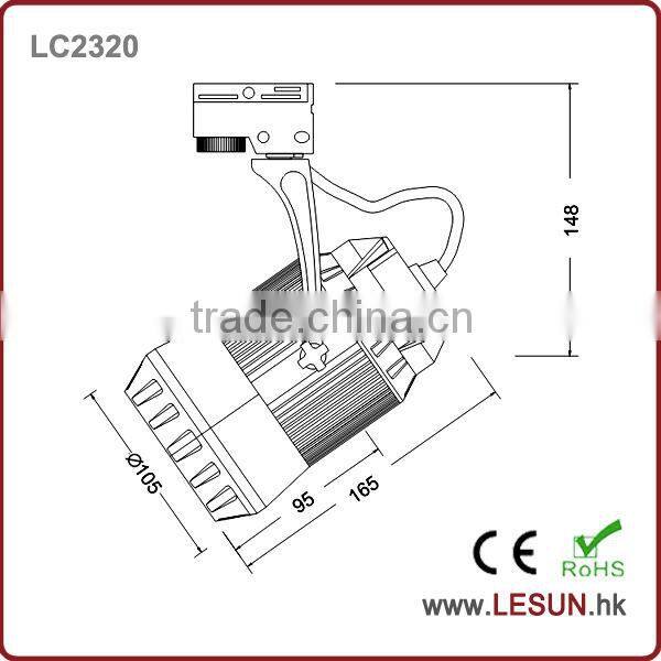 20W COB shop window track light led LC2320