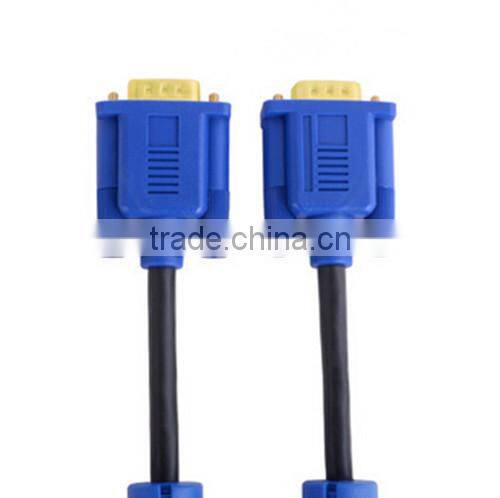 10FT 15 PIN BLACK SVGA VGA ADAPTER Monitor M/M Male To Male Cable CORD FOR PC TV