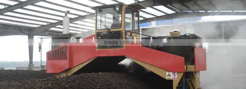 self-propelled organic fertilizer compost windrow turner / turning machine