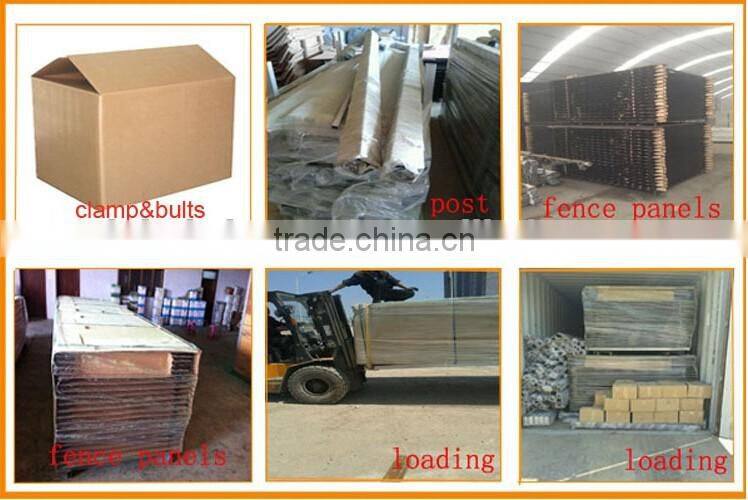 Factory direct sale powder coated Used steel tube Wrought Iron Fence