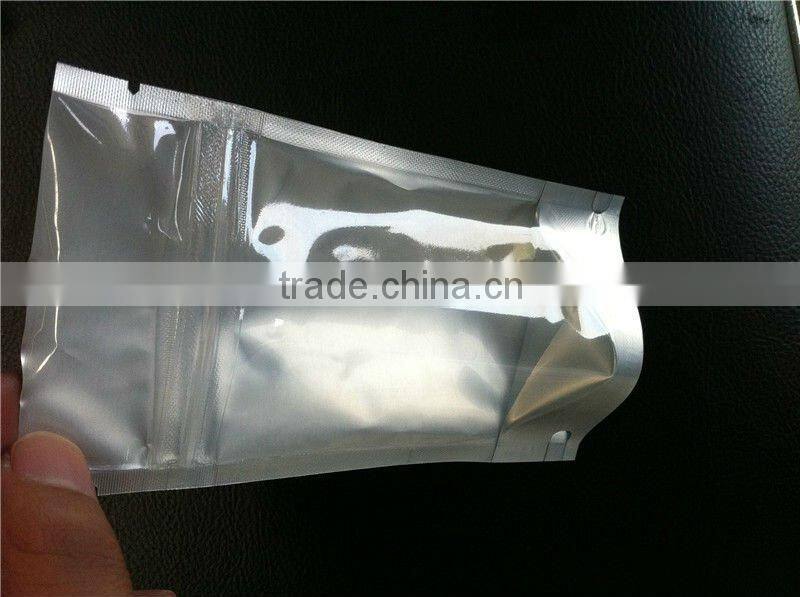 half transparent resealable foil bag