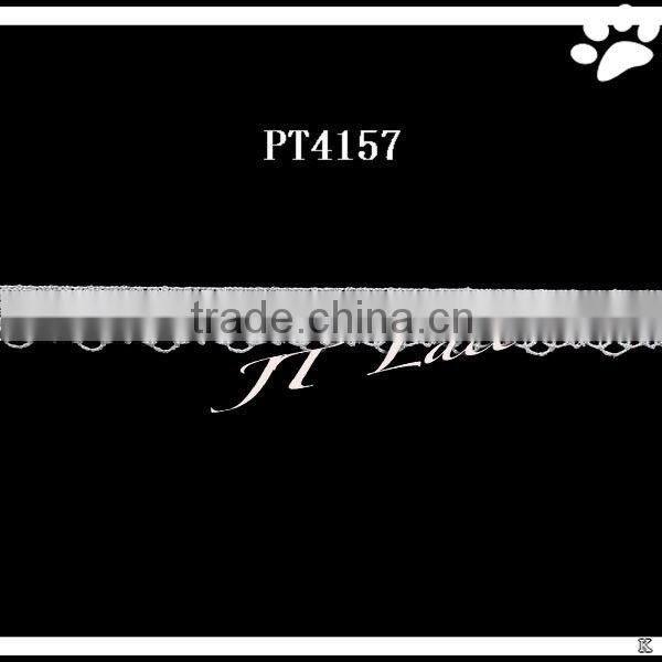 2.3cm embroidery polyester lace trim for garment(PT4152)