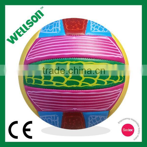 4C printed PVC foamed volleyball
