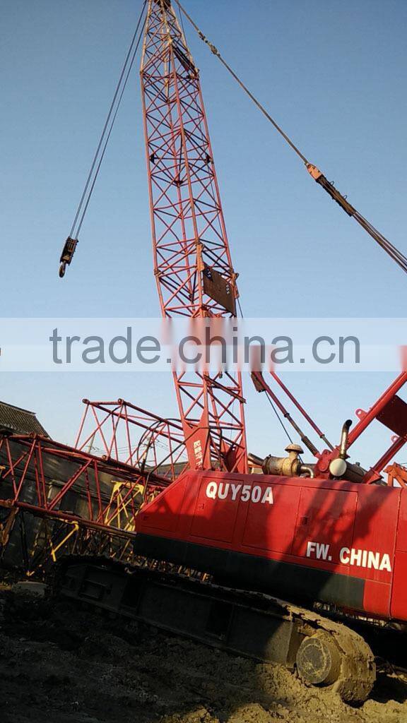 SANY SCC500B-S 50 ton lattice boom used crawler crane