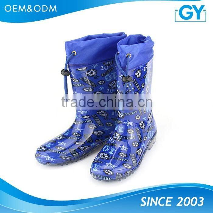 Factory good quality customized color kids boots