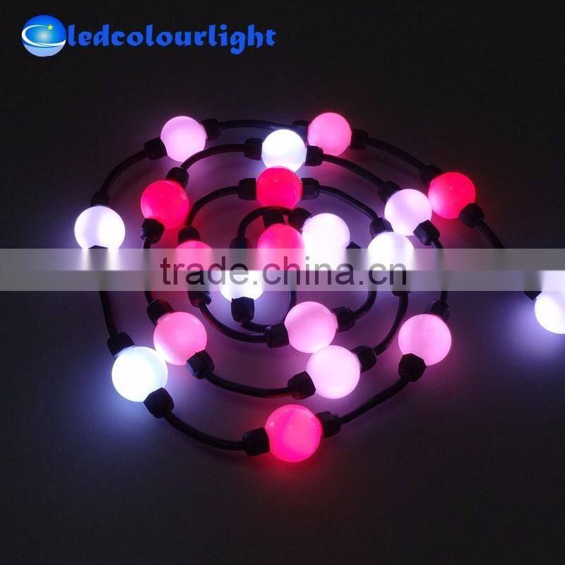 Shiny white christmas ornament balls 3D hanging led magic ball light