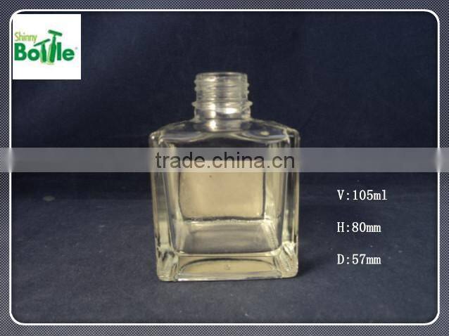 105ml square diffuser glass bottle/glass aroma diffuser bottle