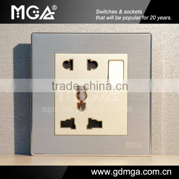 Earthing 13A multi socket / wall switch socket