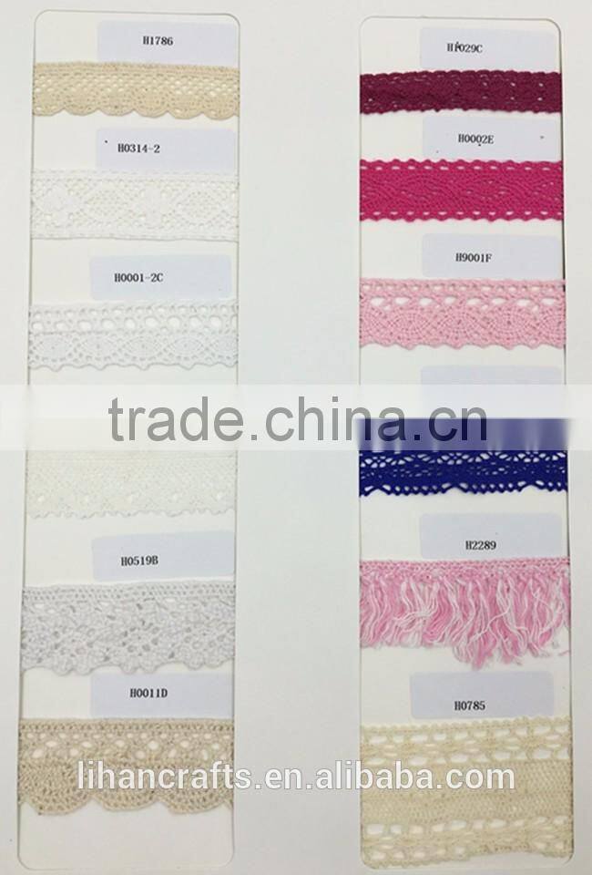 Wholesale High Quality H0907 Lace Ribbon,Crocheted Lace,100% Cotton Lace