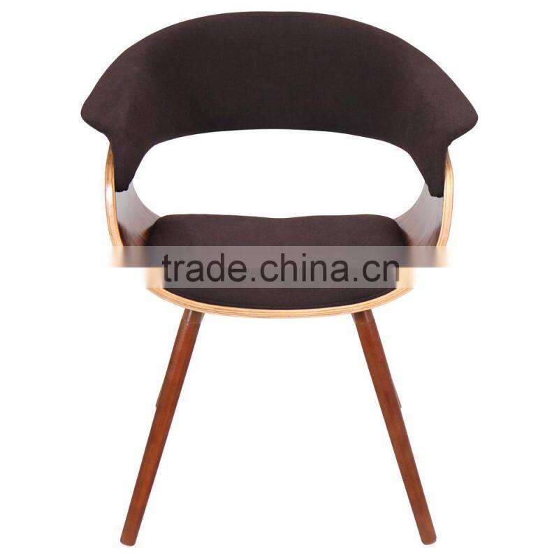 vintage mid century accent upholstered bentwood armchair chair