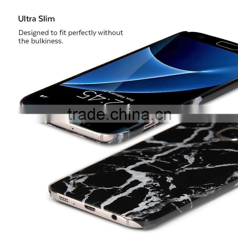 Wholesale for galaxy s7 edge white marble case, for samsung s7 edge hard pc marble texture cover back case