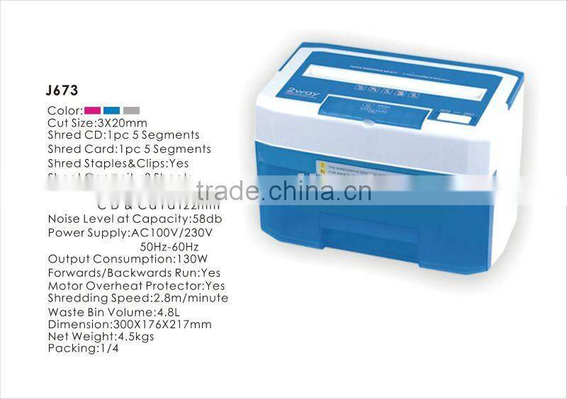 Hot Sale Mini Stationery Paper Shredder