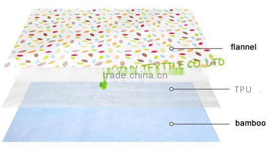 Customized high quality organic cottton baby urine mat