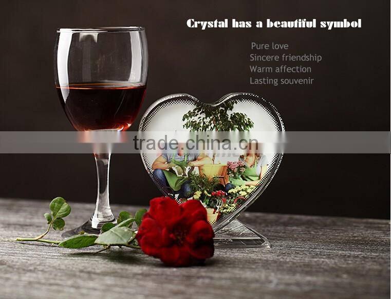 Love Shape Crystal Wedding Gift For Guest