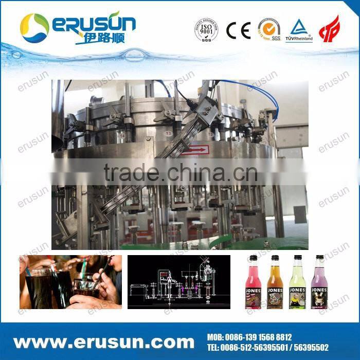 Zhangjiagang high efficiency Fully automatic glass bottle filling machine
