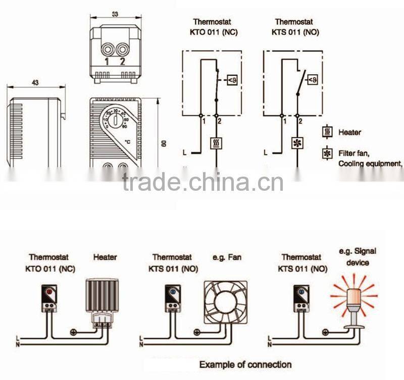 2014 High Quality Universal Thermostat Temperature Controller Thermostat(KTS 011)