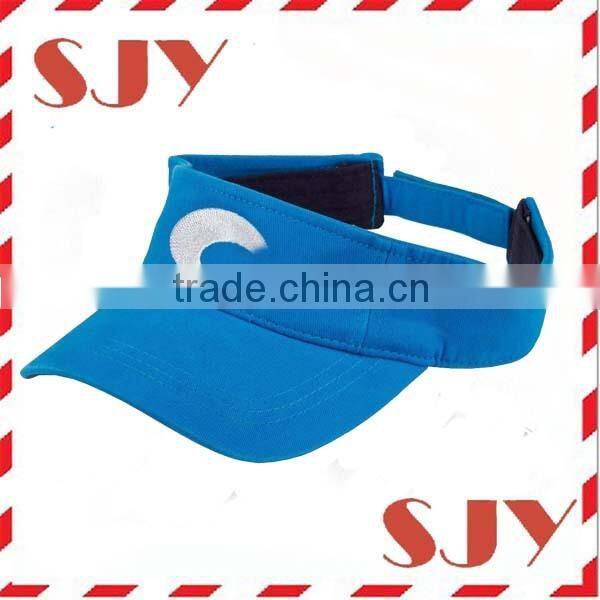 Wide brim cheap sun visor hat with back closure