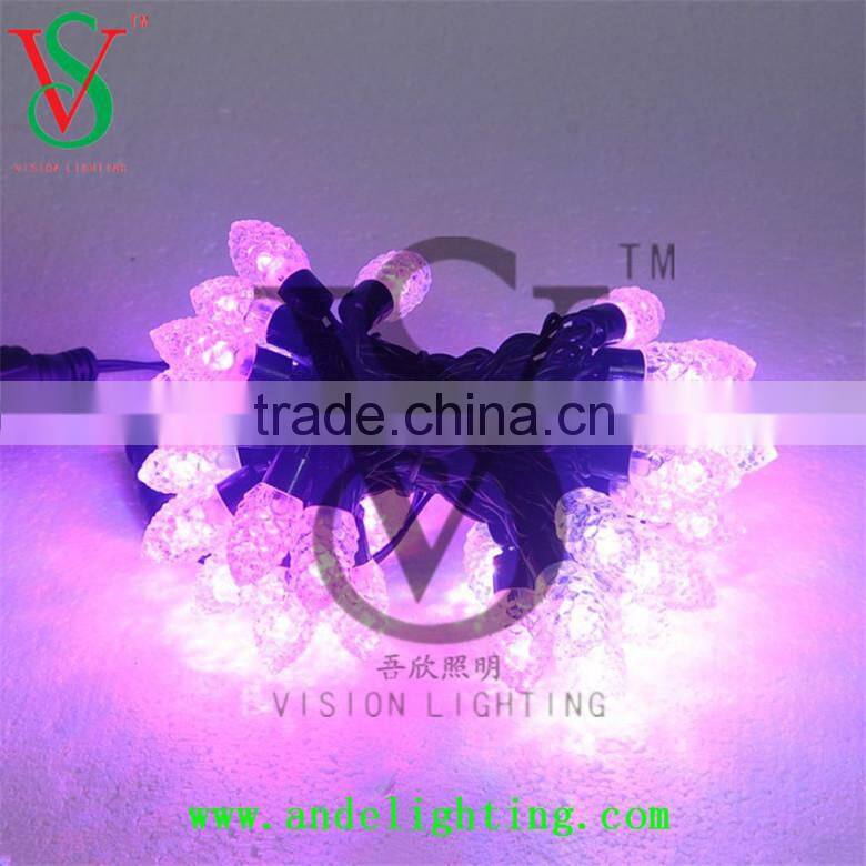 New LED pinecone String ball Light waterproof outdoor light RGB