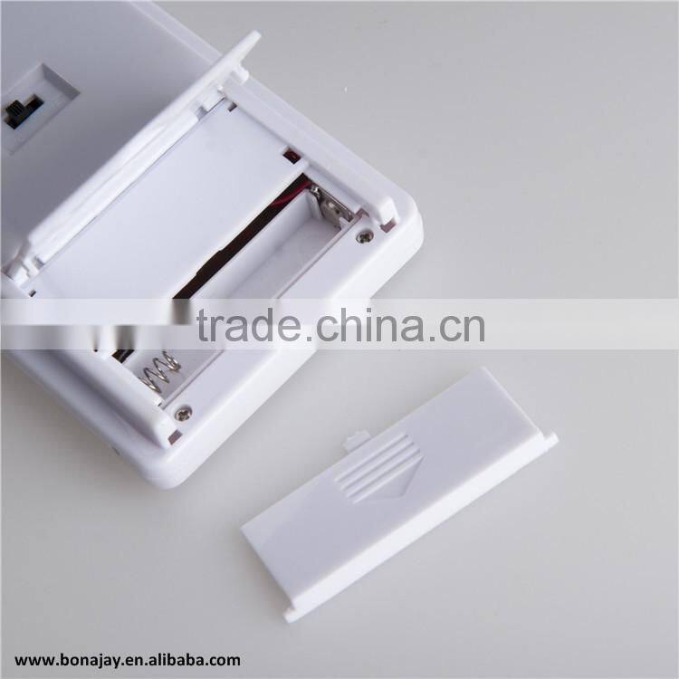 Indoor digital temperature humidity meter with clock display 0~+50C